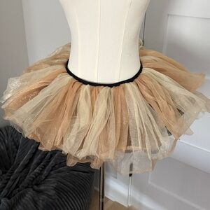 Party City Black and Gold Tutu Skirt
